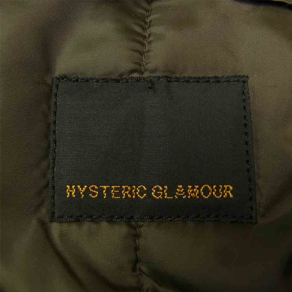 HYSTERIC GLAMOUR ヒステリックグラマー 0293AC01 PRIMALOFT N-3B 中綿プリマロフト ワッペン付き タイガーカモ ミリタリー コート マルチカラー系 S【美品】【中古】