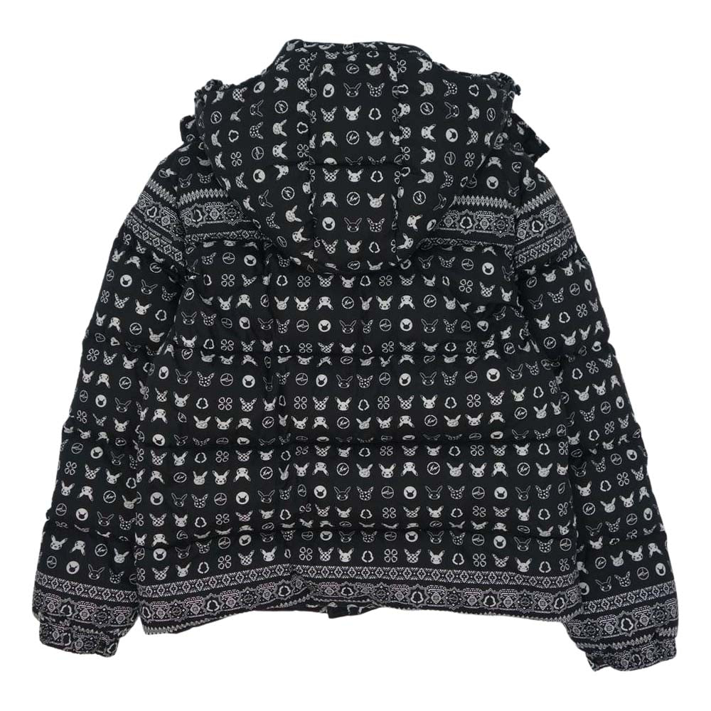 MONCLER モンクレール Genius モンクレールジャパン表記タグ Fragment Design Pikachu Down Jacket SPIRIT フラグメント ピカチュウ ダウン ジャケット ブラック系 1【極上美品】【中古】