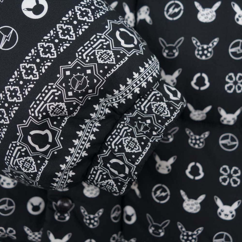 MONCLER モンクレール Genius モンクレールジャパン表記タグ Fragment Design Pikachu Down Jacket SPIRIT フラグメント ピカチュウ ダウン ジャケット ブラック系 1【極上美品】【中古】