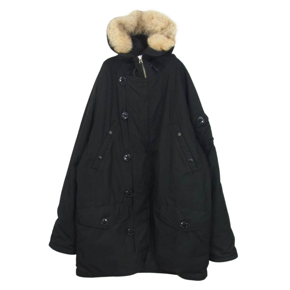 Supreme シュプリーム N-3B PARKA 中綿 ミリタリー コート ブラック系 M【中古】