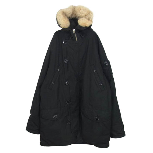 Supreme シュプリーム N-3B PARKA 中綿 ミリタリー コート ブラック系 M【中古】