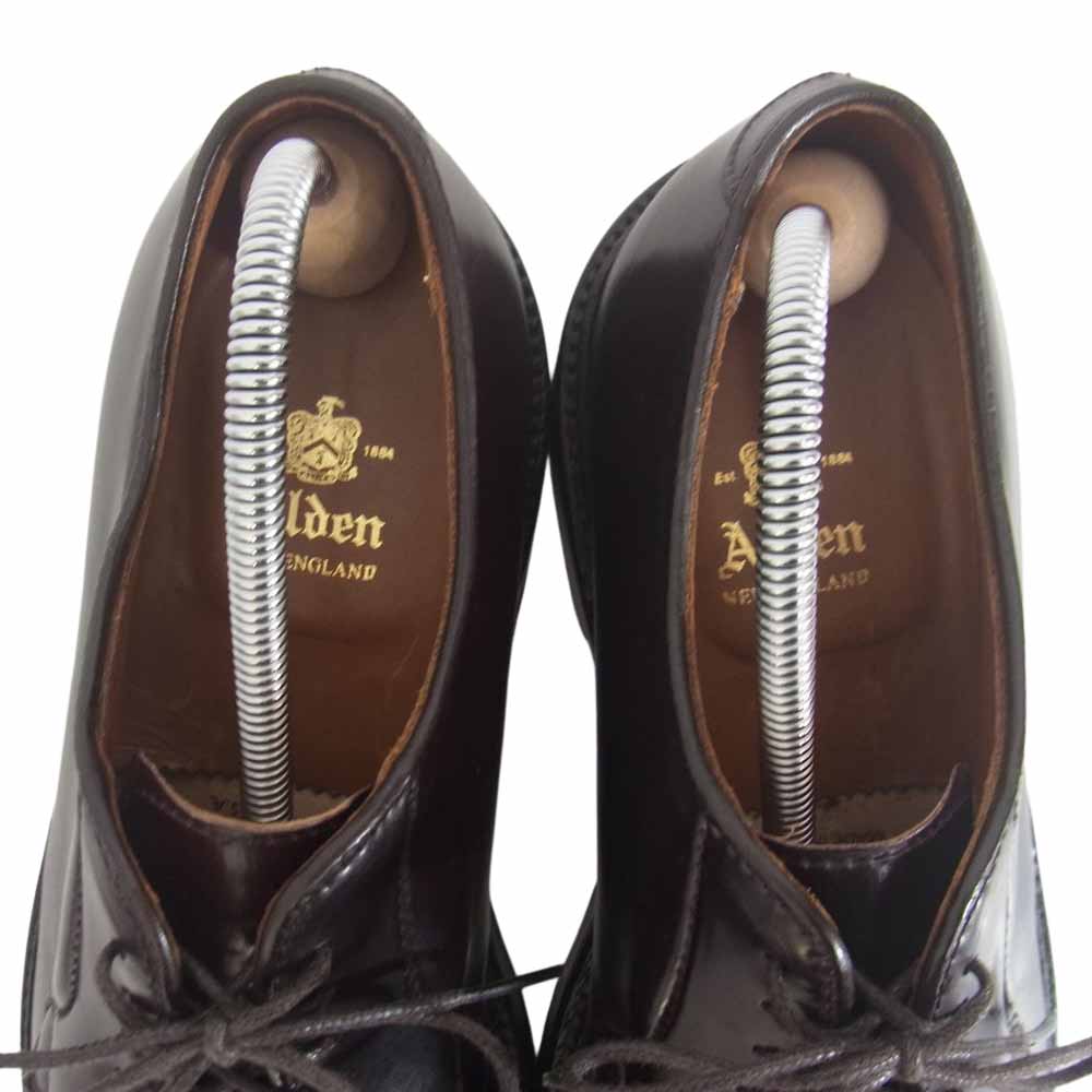 ALDEN オールデン 990 プレーントゥ シューズ コードバン 6D ダークブラウン系 6【中古】