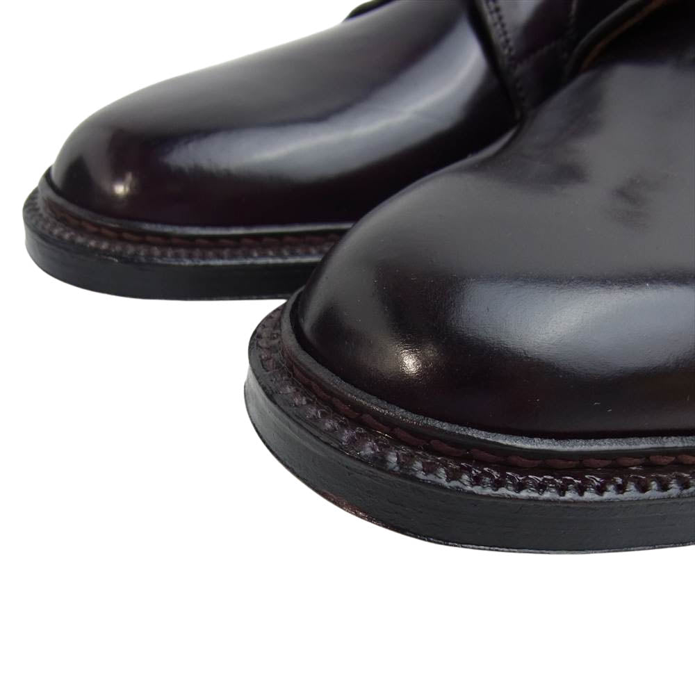 ALDEN オールデン 990 外羽 プレーントゥ シューズ バーガンディ コードバン バーガンディ US8.5D【新古品】【未使用】【中古】