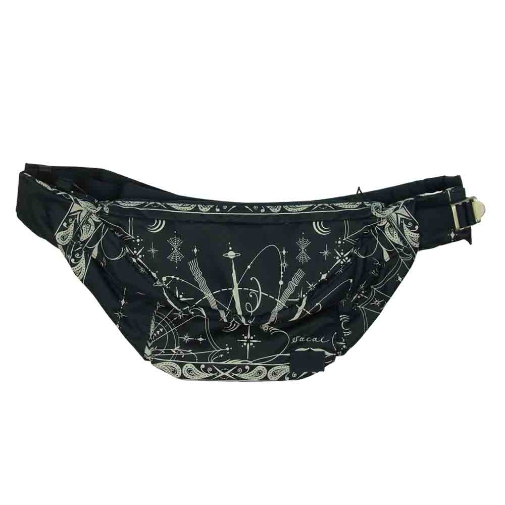 Sacai サカイ × Dr Woo 20AW 20-0124S Bandana Print Nylon ドクターウー バンダナ プリント ウエストバッグ ボディバッグ ネイビー系 OS【新古品】【未使用】【中古】