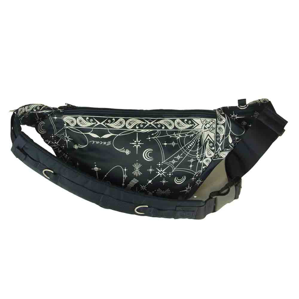 Sacai サカイ × Dr Woo 20AW 20-0124S Bandana Print Nylon ドクターウー バンダナ プリント ウエストバッグ ボディバッグ ネイビー系 OS【新古品】【未使用】【中古】