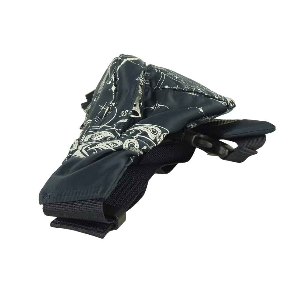 Sacai サカイ × Dr Woo 20AW 20-0124S Bandana Print Nylon ドクターウー バンダナ プリント ウエストバッグ ボディバッグ ネイビー系 OS【新古品】【未使用】【中古】