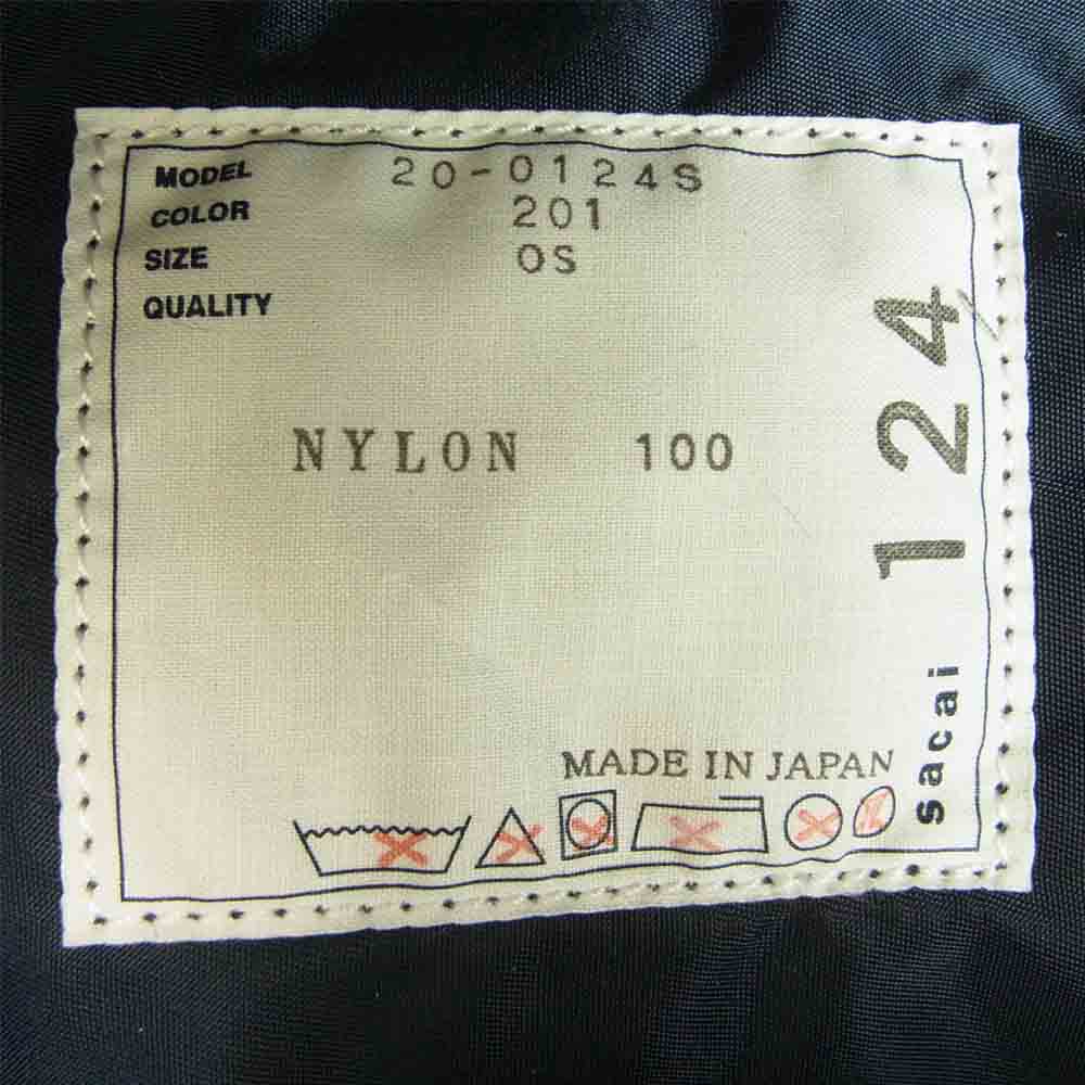 Sacai サカイ × Dr Woo 20AW 20-0124S Bandana Print Nylon ドクターウー バンダナ プリント ウエストバッグ ボディバッグ ネイビー系 OS【新古品】【未使用】【中古】