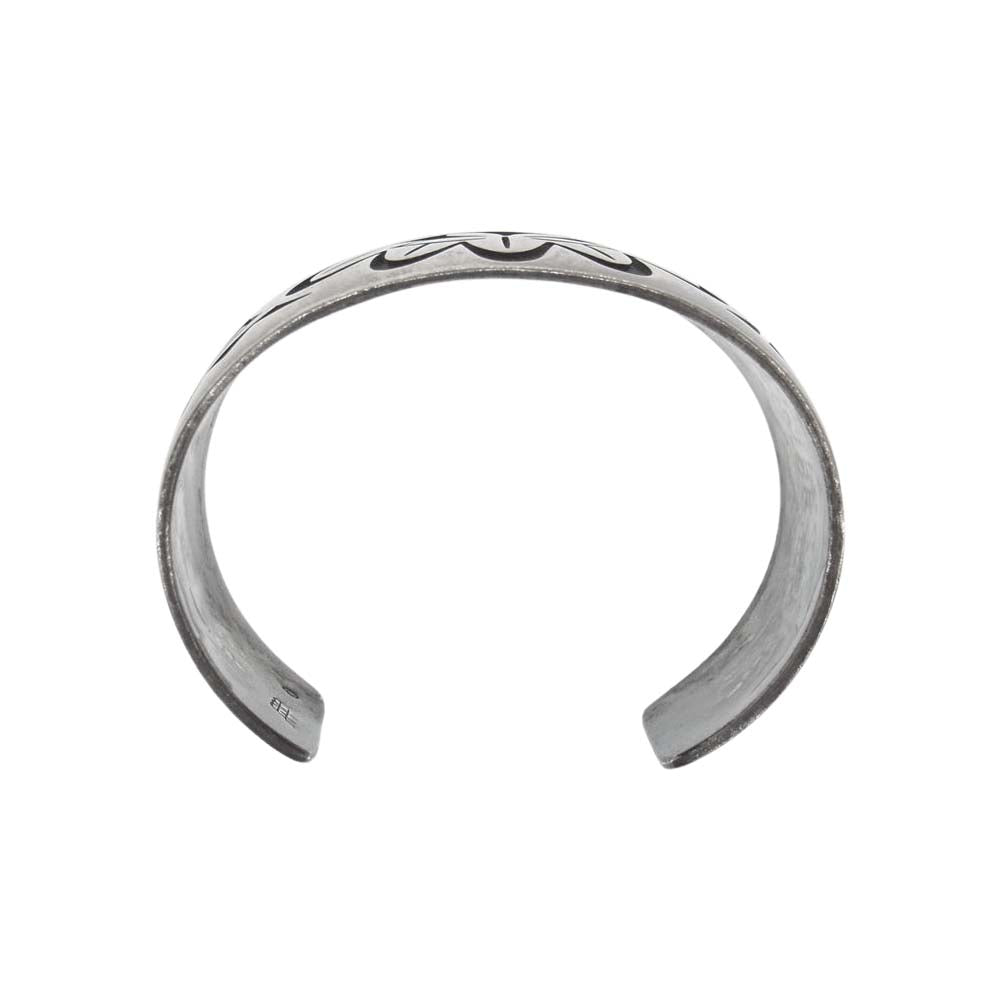 ホピ族 オーバーレイ カチーナ ワイド バングル【中古】