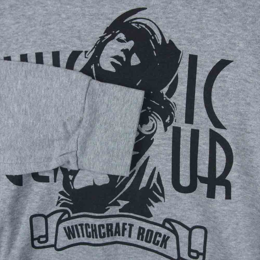 HYSTERIC GLAMOUR ヒステリックグラマー 0263CL04 ガールプリント 長袖 Tシャツ コットン 日本製 グレー系 S【中古】