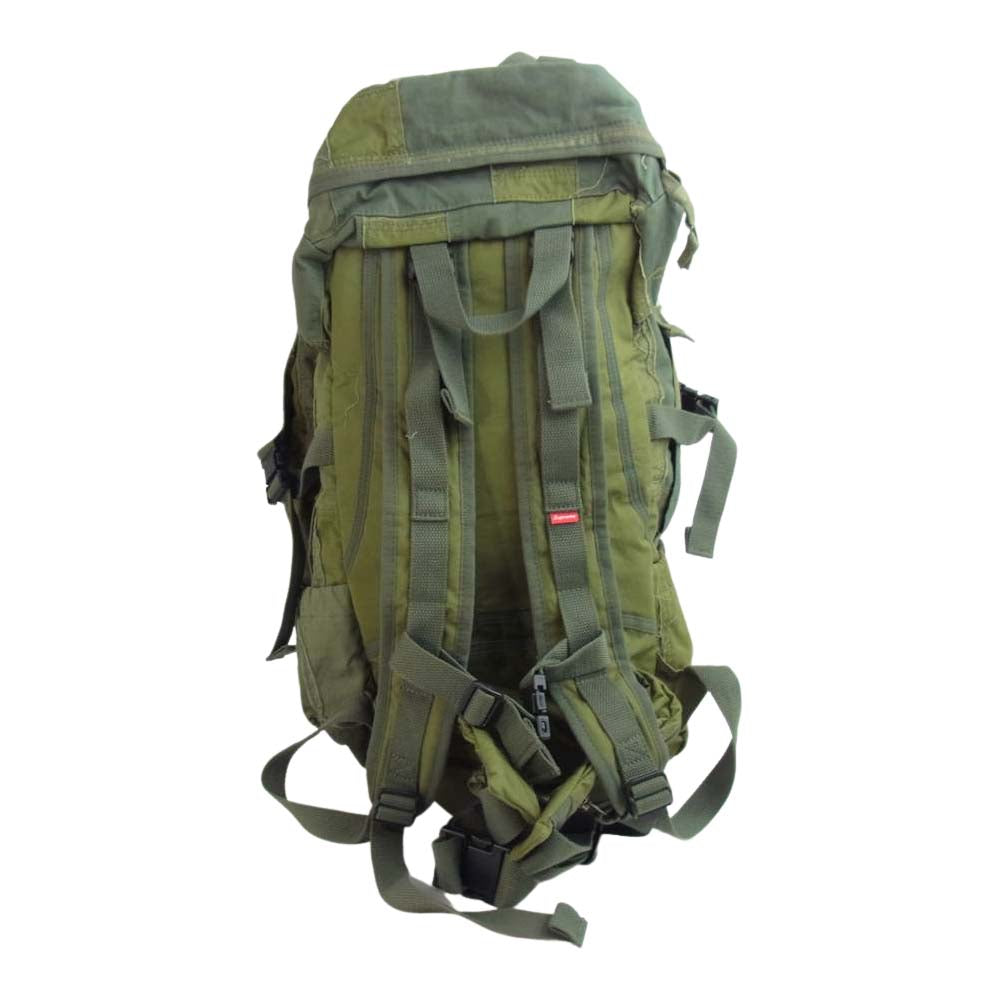 Supreme シュプリーム × JUNYA WATANABE 21AW Patchwork Backpack ジュンヤワタナベ パッチワーク バックパック オリーブ カーキ系【極上美品】【中古】