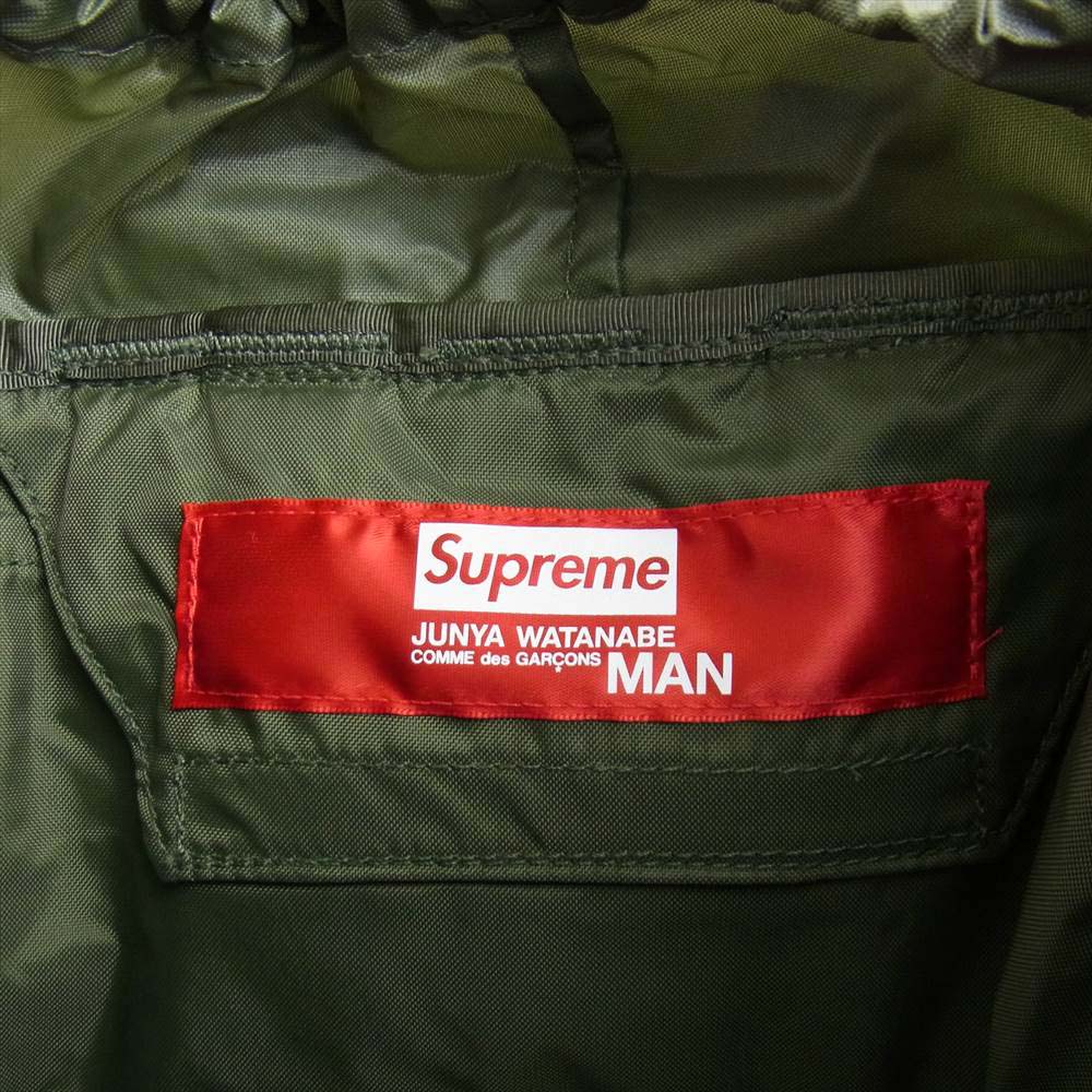 Supreme シュプリーム × JUNYA WATANABE 21AW Patchwork Backpack ジュンヤワタナベ パッチワーク バックパック オリーブ カーキ系【極上美品】【中古】