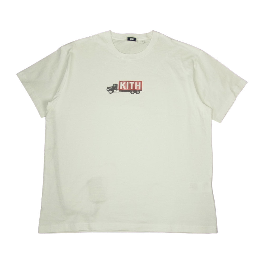 キス 21SS Semi Truck Tee トラック プリント Tシャツ ホワイト系 XL【新古品】【未使用】【中古】