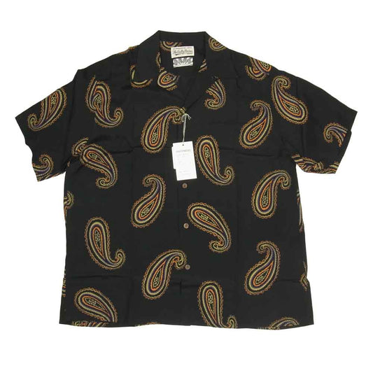 WACKO MARIA ワコマリア 21SS NMD-WM-HI03-C 舐達麻 HAWAIIAN SHIRT TYPE 2 ハワイアン シャツ ブラック系 XL【新古品】【未使用】【中古】