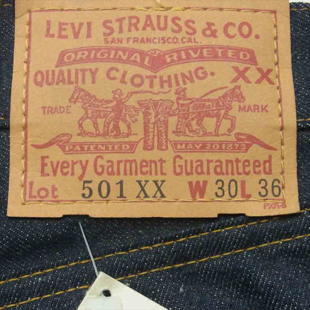 Levi's リーバイス 501-0003 501XX デッドストック 米国製 バレンシア BIG E 紙パッチ 赤耳 デニム パンツ インディゴブルー系 W30 L36【新古品】【未使用】【中古】
