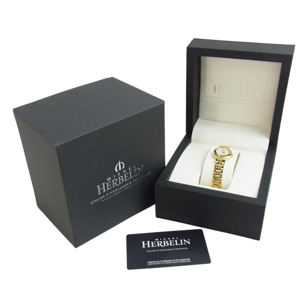 ミッシェル エルブラン ギャラ付き 17455/BP89 NEWPORT YACHT CLUB MINI ニューポート ヨット クラブ ミニ 腕時計【美品】【中古】