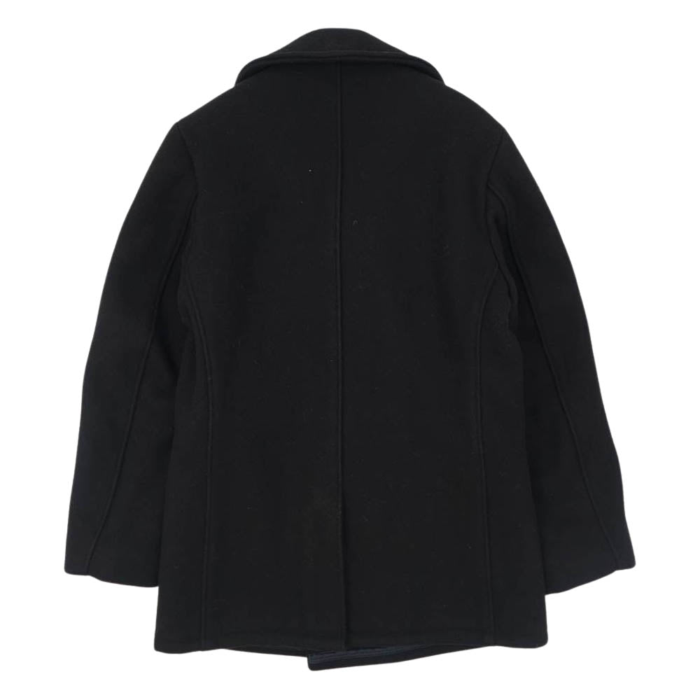 schott ショット 740N USA製 Naval Pea Coat ヘビー メルトン ピーコート ブラック系 36【中古】