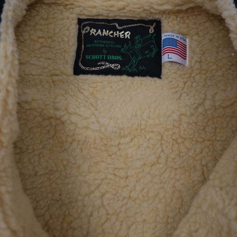 Schott × BACKDROP 別注 クロスボーン ボア ベスト SCHOTT×BACKDROP 別注 クロスボーン ボアベスト S