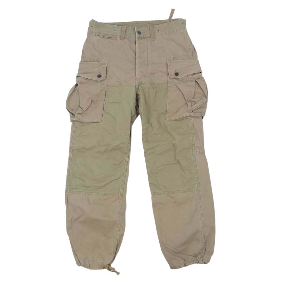 RRL ダブルアールエル 加工 ツイル カーゴ トラウザー パンツ ベージュ系 33【中古】