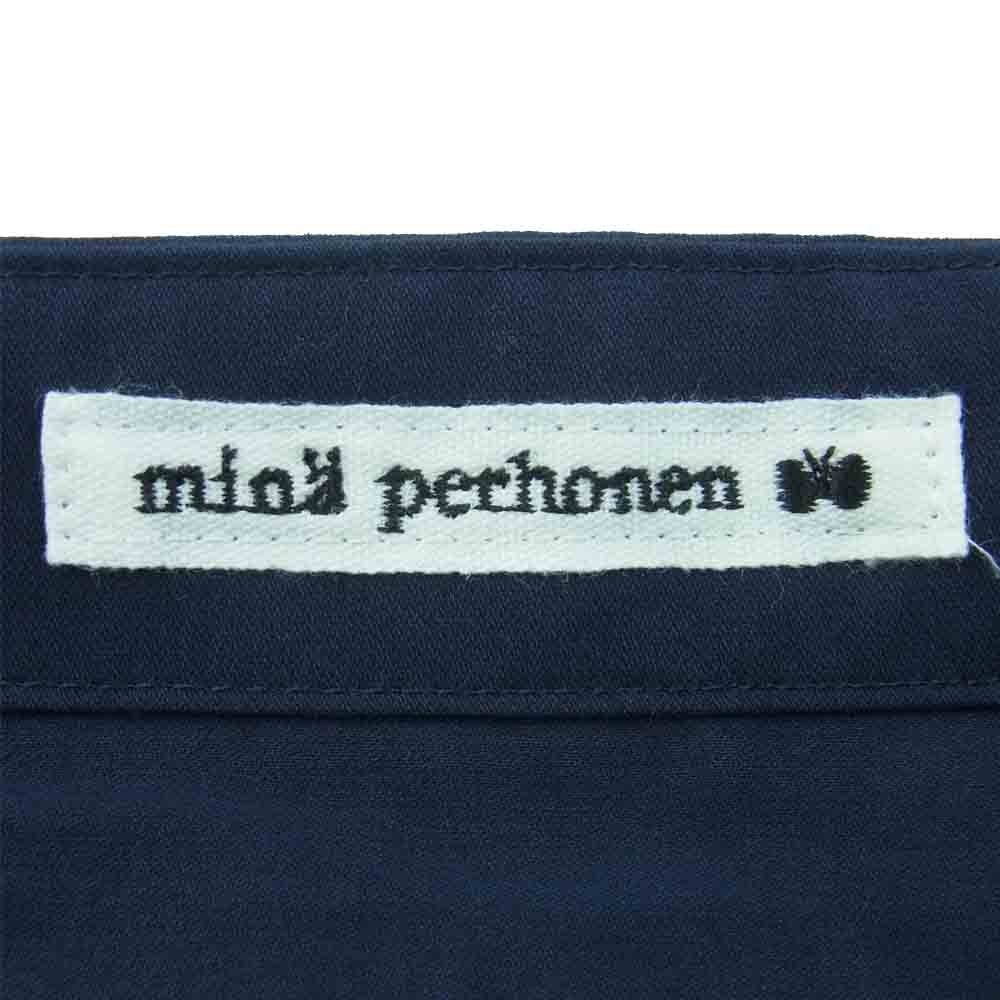 mina perhonen ミナペルホネン cm9121 call エコバッグ コットン 日本製 ネイビー系【極上美品】【中古】