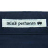 mina perhonen ミナペルホネン cm9121 call エコバッグ コットン 日本製 ネイビー系【極上美品】【中古】