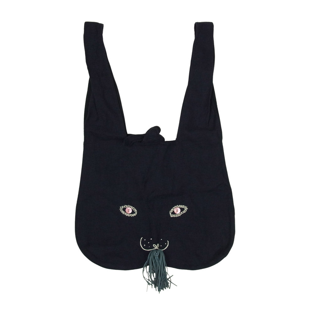 mina perhonen ミナペルホネン ts9256 usa bag うさ バッグ ネイビー系【極上美品】【中古】