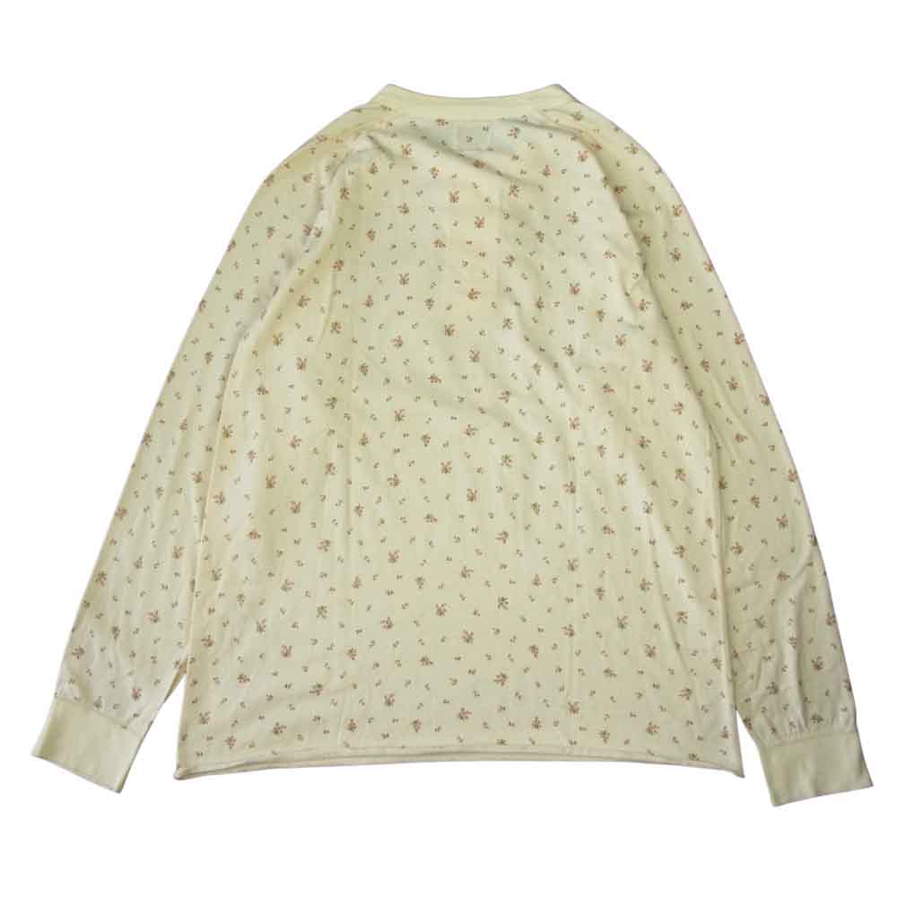 Needles ニードルス 小花柄 ヘンリーネック カットソー オフホワイト系 M【中古】