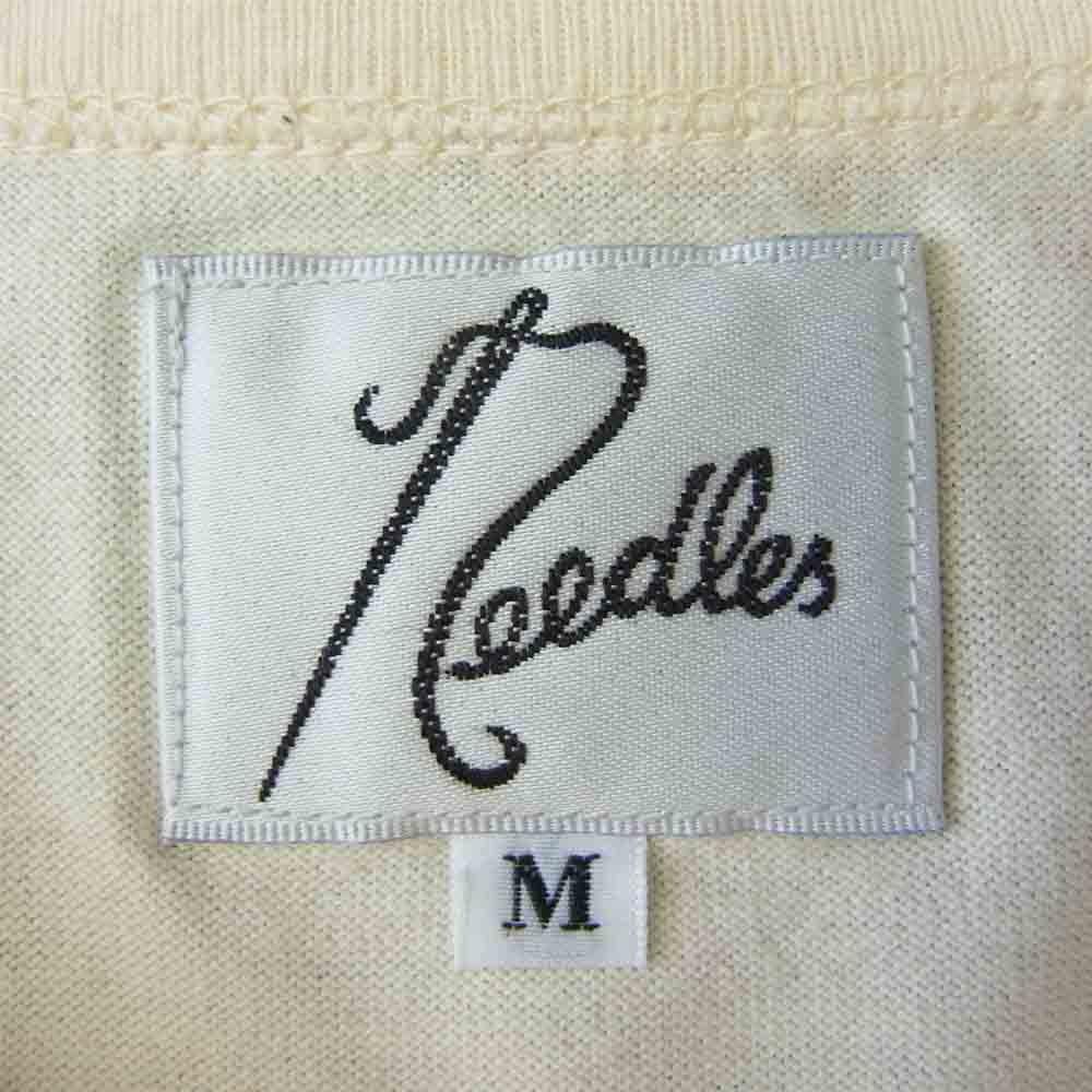 Needles ニードルス 小花柄 ヘンリーネック カットソー オフホワイト系 M【中古】