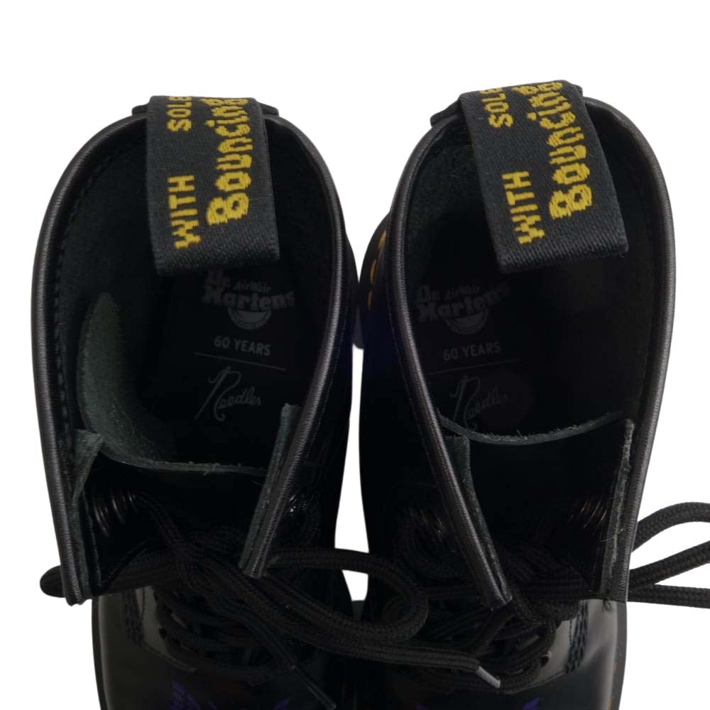 Dr.Martens ドクターマーチン × NEEDLES SPECIAL 8 HOLES STRIPE BOOT ニードルズ 8ホール ストライプ ブーツ ブラック系 UK4【中古】