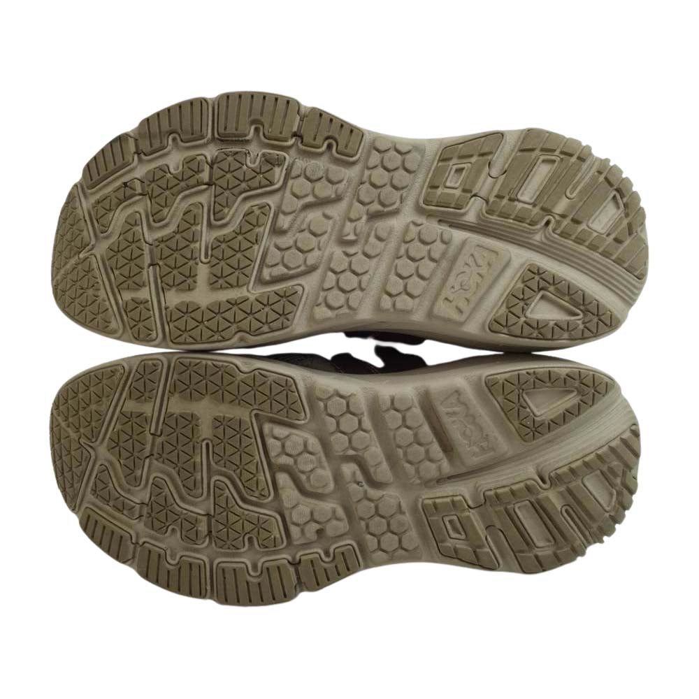 HOKA ONE ONE ホカ オネオネ × ENGINEERED GARMENTS F20021F BONDI L TAUPE エンジニアドガーメンツ ボンダイ ハラコ スエード ローカット スニーカー 25cm【中古】