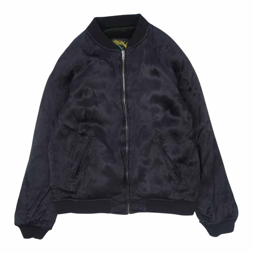 RUDE GALLERY ルードギャラリー MARIA SOUVENIR JKT マリア刺繍 リバーシブル ベロア スカジャン ブラック系【中古】