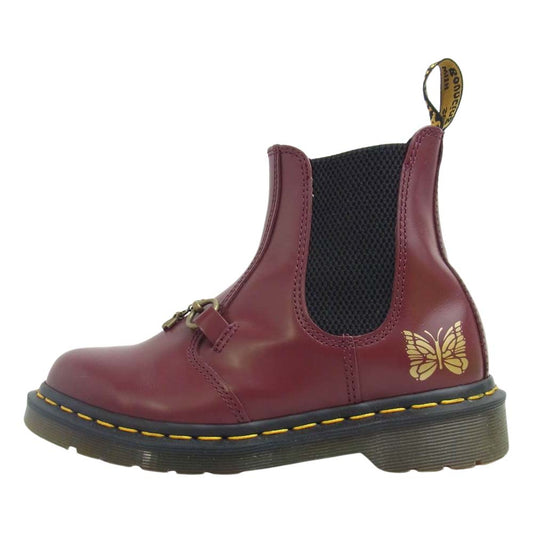 Needles ニードルス 26908600 Dr.Martens ドクターマーチン 2976 チェルシー ブーツ CHERRY RED US6【美品】【中古】