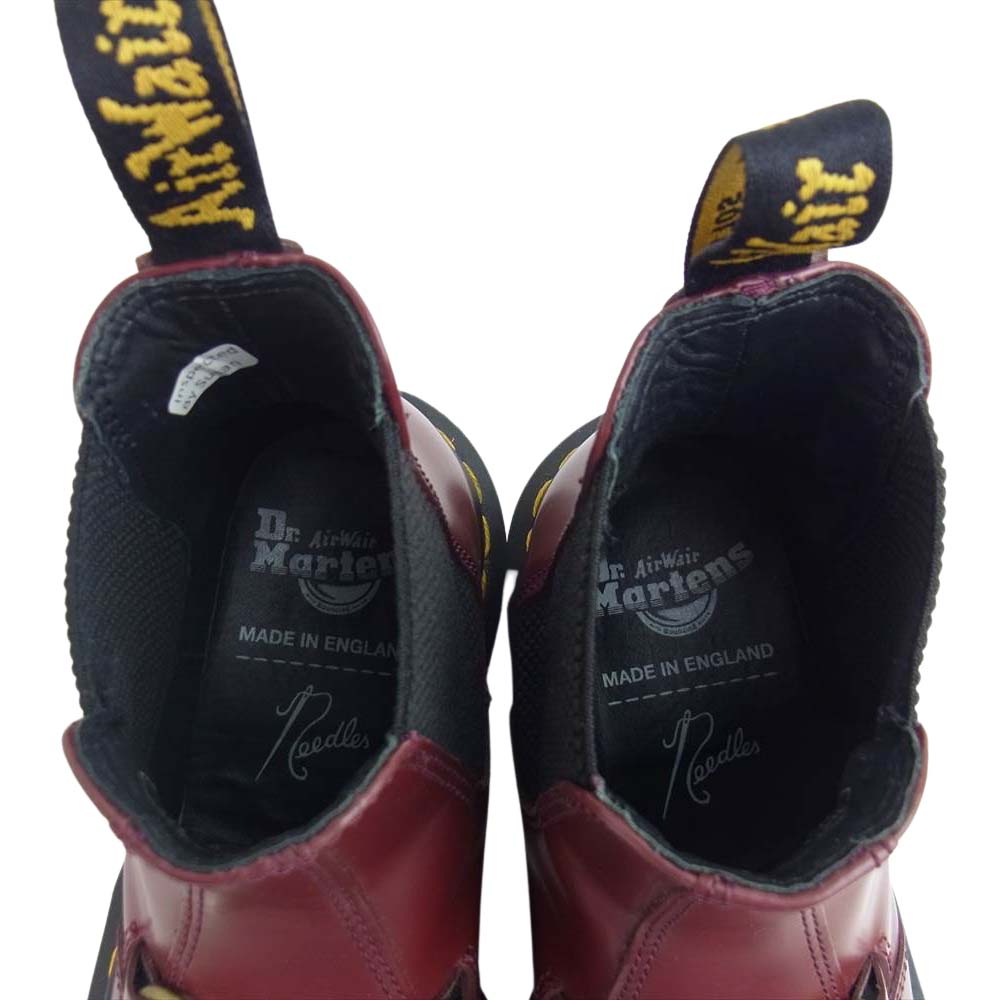 Needles ニードルス 26908600 Dr.Martens ドクターマーチン 2976 チェルシー ブーツ CHERRY RED US6【美品】【中古】