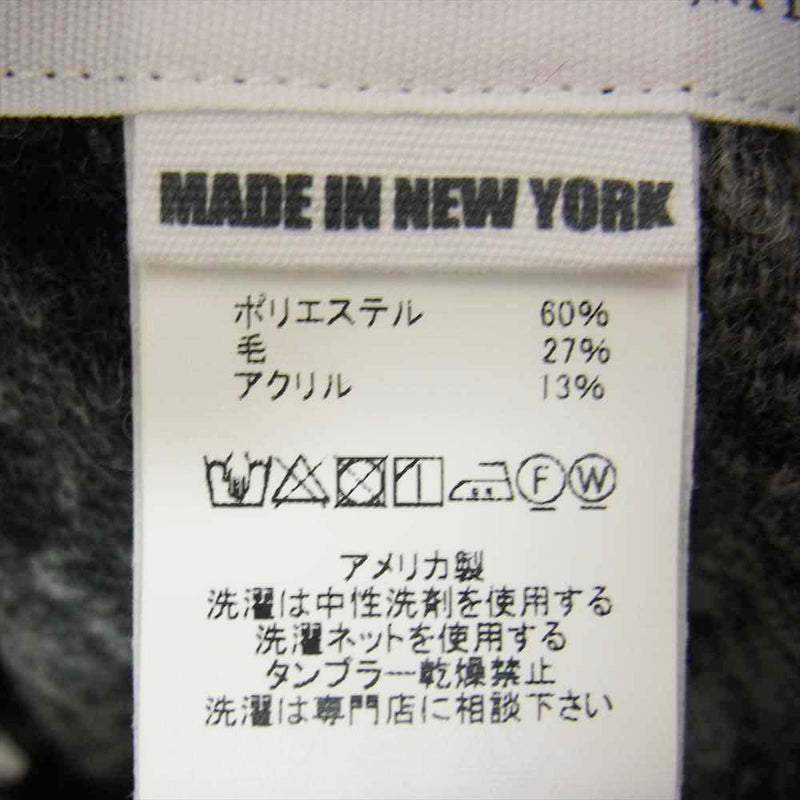 Engineered Garments エンジニアードガーメンツ 20AW knit robe snake スネーク ニット ローブ ガウン フード コート ブラック系 グレー系 S【中古】
