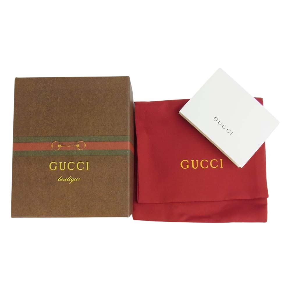 GUCCI グッチ ダブルG レザー シングル リップスティック ケース ペンダント ネックレス【新古品】【未使用】【中古】