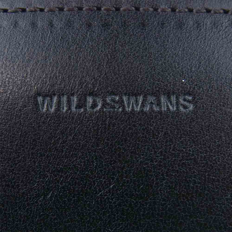 WILDSWANS ワイルドスワンズ Byrne バーン 3つ折り ウォレット 財布 イングリッシュブライドル ブラック系【中古】
