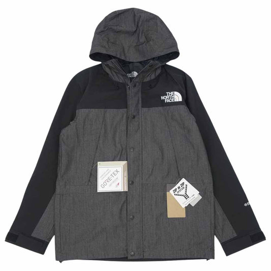 THE NORTH FACE ノースフェイス NP12032 MOUNTAIN LIGHT DENIM JACKET マウンテン ライト デニム ジャケット GORE-TEX ゴアテックス ブラックデニム ナイロンブラックデニム L【新古品】【未使用】【中古】