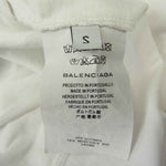 BALENCIAGA バレンシアガ 17AW 480065 国内正規品 オーバーサイズ バック刺繍 半袖 Tシャツ ホワイト系 S【中古】