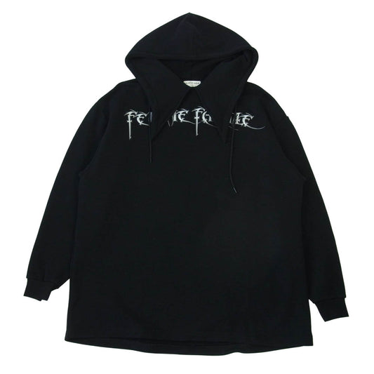 BALENCIAGA バレンシアガ 17AW  482217 国内正規品 Femme Fatale Headscarf Hoody プルオーバー パーカー ブラック系 S【中古】
