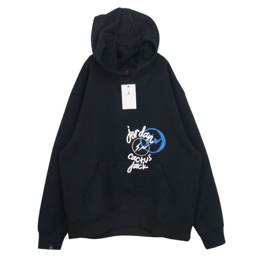 NIKE ナイキ 未使用品 Jordan Travis Scott Fragment DJ0615-010 hoodie トラヴィススコット フラグメント ジョーダン フーディ ブラック系 XL【新古品】【未使用】【中古】