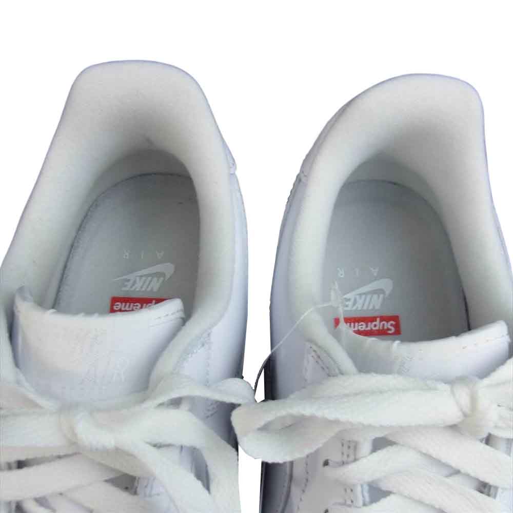 Supreme シュプリーム CU9225-100 x NIKE AIR FORCE 1 LOW ナイキ エア フォース 1 LOW ホワイト系 27.5cm【新古品】【未使用】【中古】