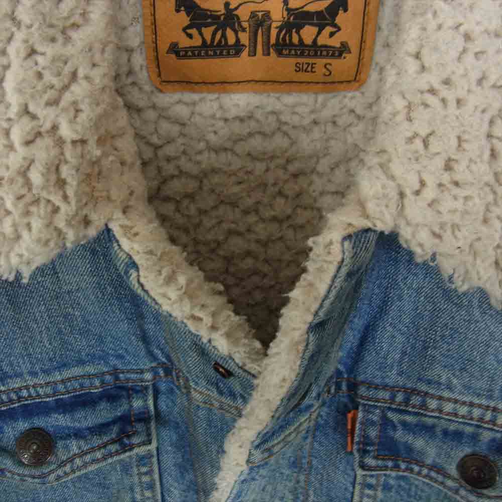 Levi's リーバイス 36032-0001 Orange Tab オレンジ タブ シェルパ トラッカー 裏ボア デニム ジャケット インディゴブルー系 S【中古】