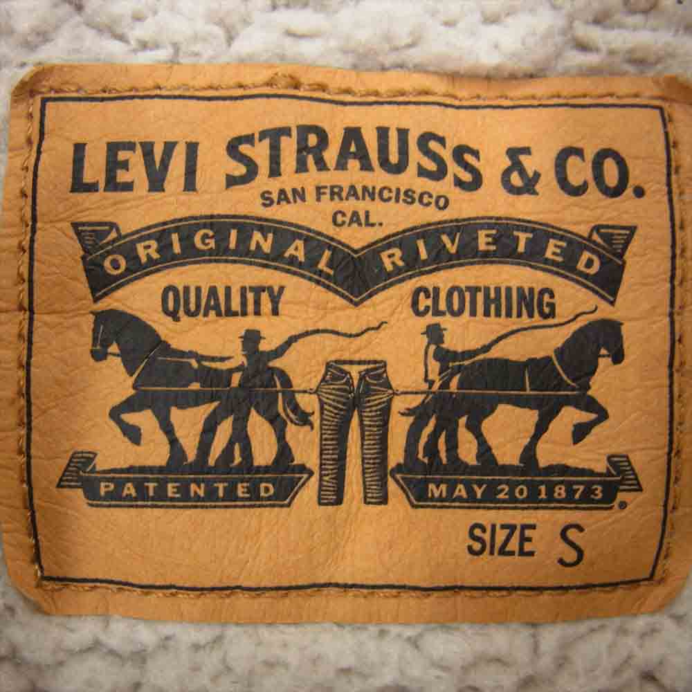 Levi's リーバイス 36032-0001 Orange Tab オレンジ タブ シェルパ トラッカー 裏ボア デニム ジャケット インディゴブルー系 S【中古】