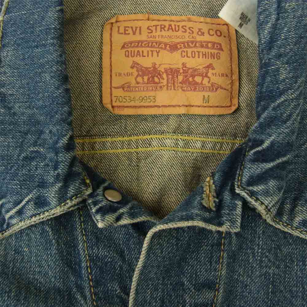 Levi's リーバイス 70534-9953 1stタイプ デニム ジャケット インディゴブルー系 M【中古】