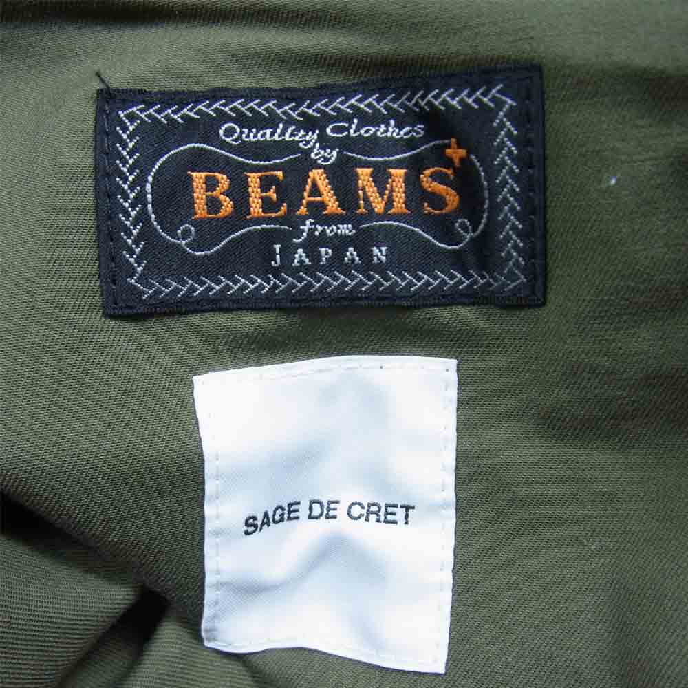 sage de cret サージュデクレ BEAMS+別注 ブリティッシュ アーミー ファティーグ カーゴパンツ カーキ系 L【美品】【中古】