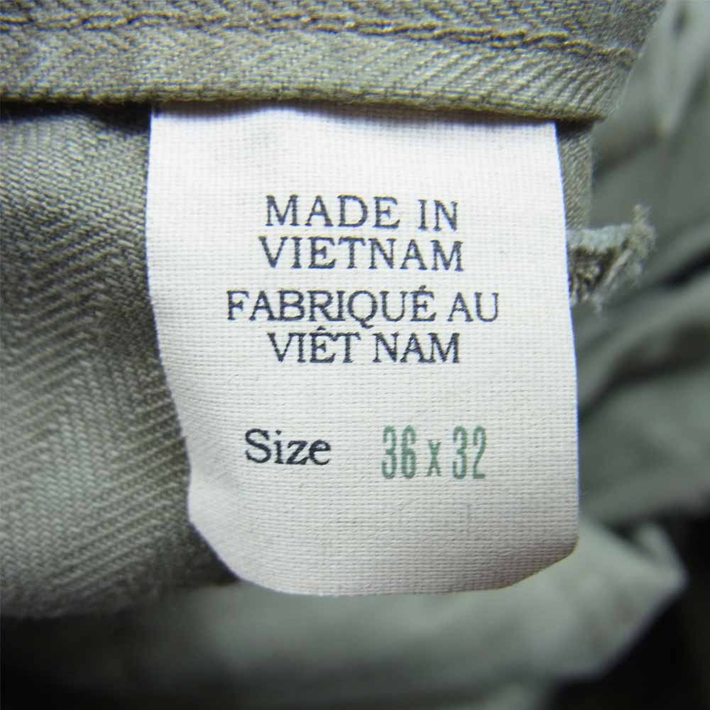 RRL ダブルアールエル 国内正規品 782658908001 Army Utility Flat Pant Herringbone ヘリンボーン アーミー ユーティリティ パンツ カーキ系 36【中古】