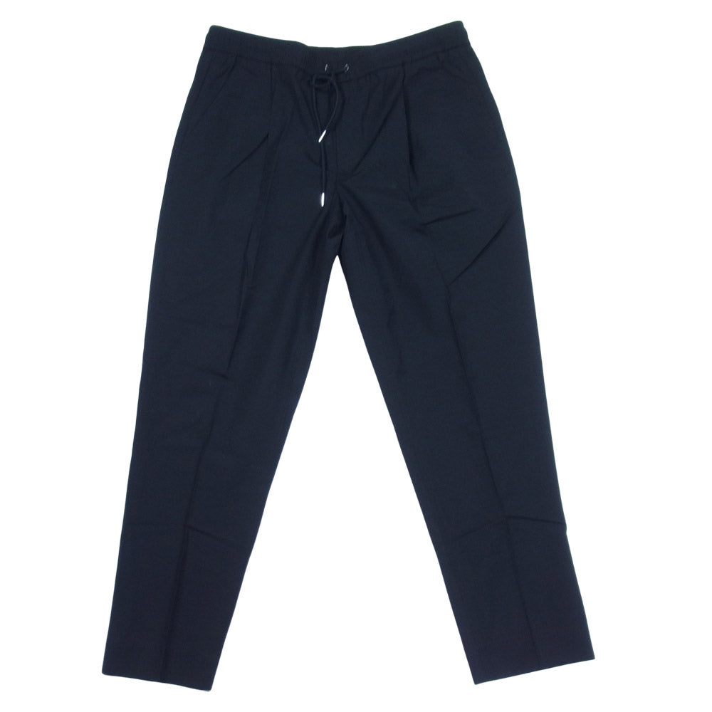 MONCLER モンクレール モンクレールジャパン表記タグ PANTALONE SPORTIVO 1タック イージーパンツ ブラック系 50【美品】【中古】