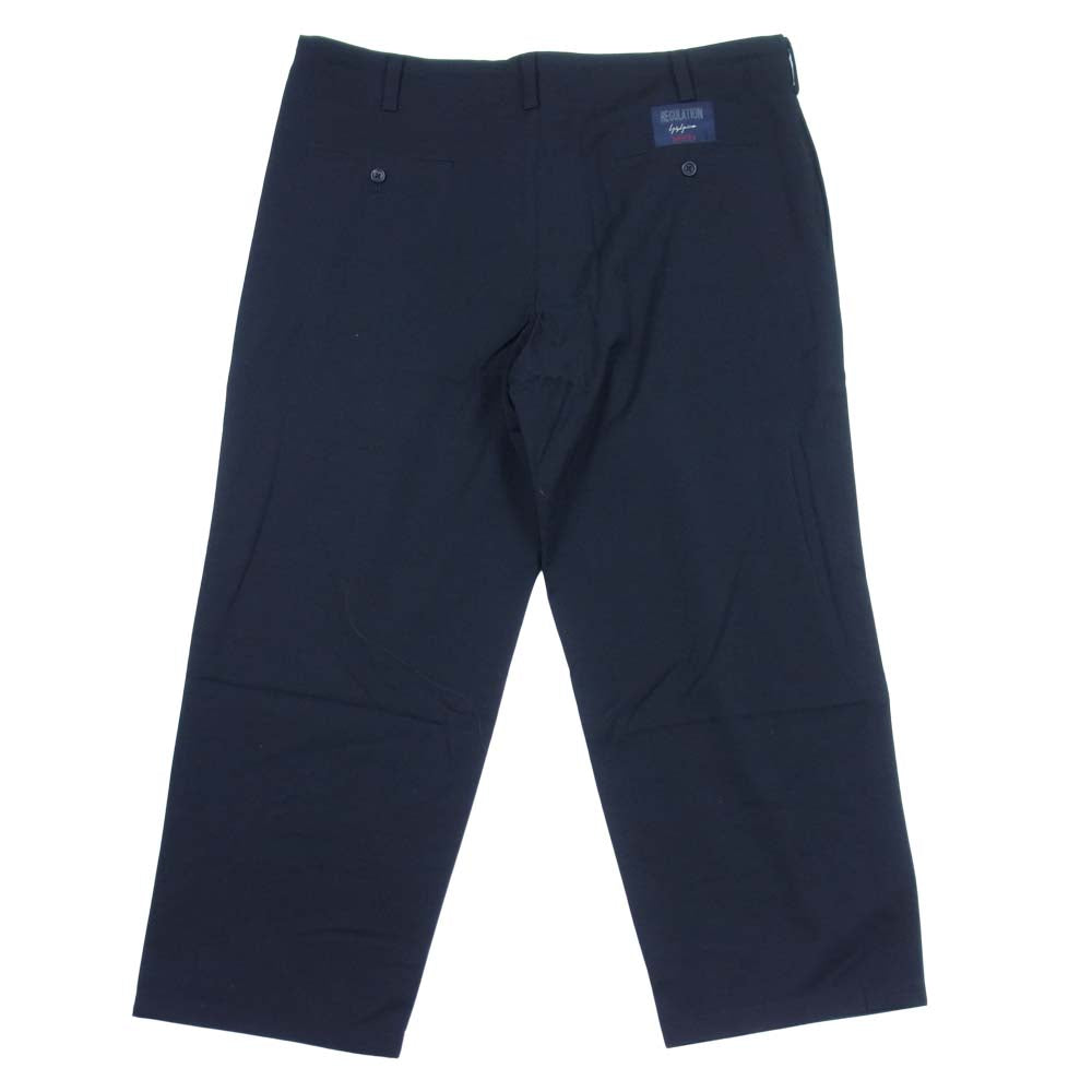 Yohji Yamamoto ヨウジヤマモト REGULATION MEN HR-P01-140 レギュレーション ウールギャバ 紐 パンツ ブラック系 2【中古】