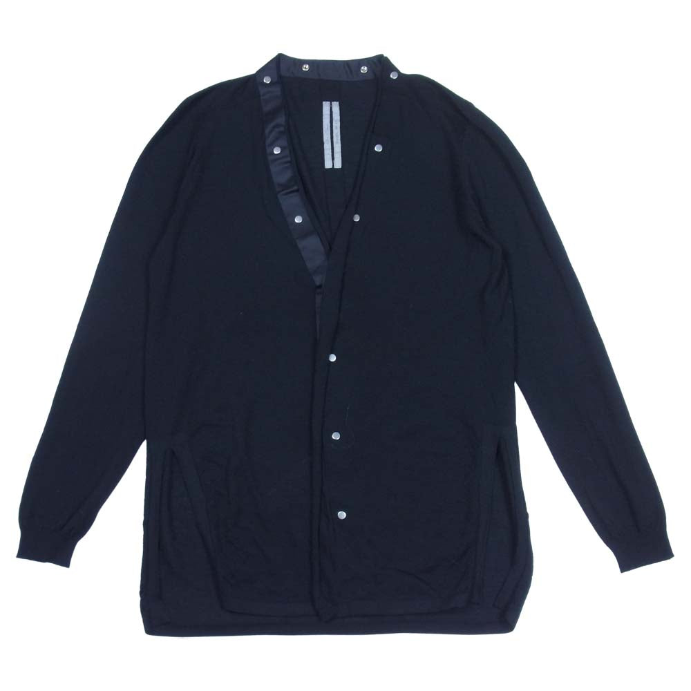 Rick Owens リックオウエンス RU20S7631-M LS V NECK SNAP CARDIGAN スナップ カーディガン ブラック系 XXL【中古】