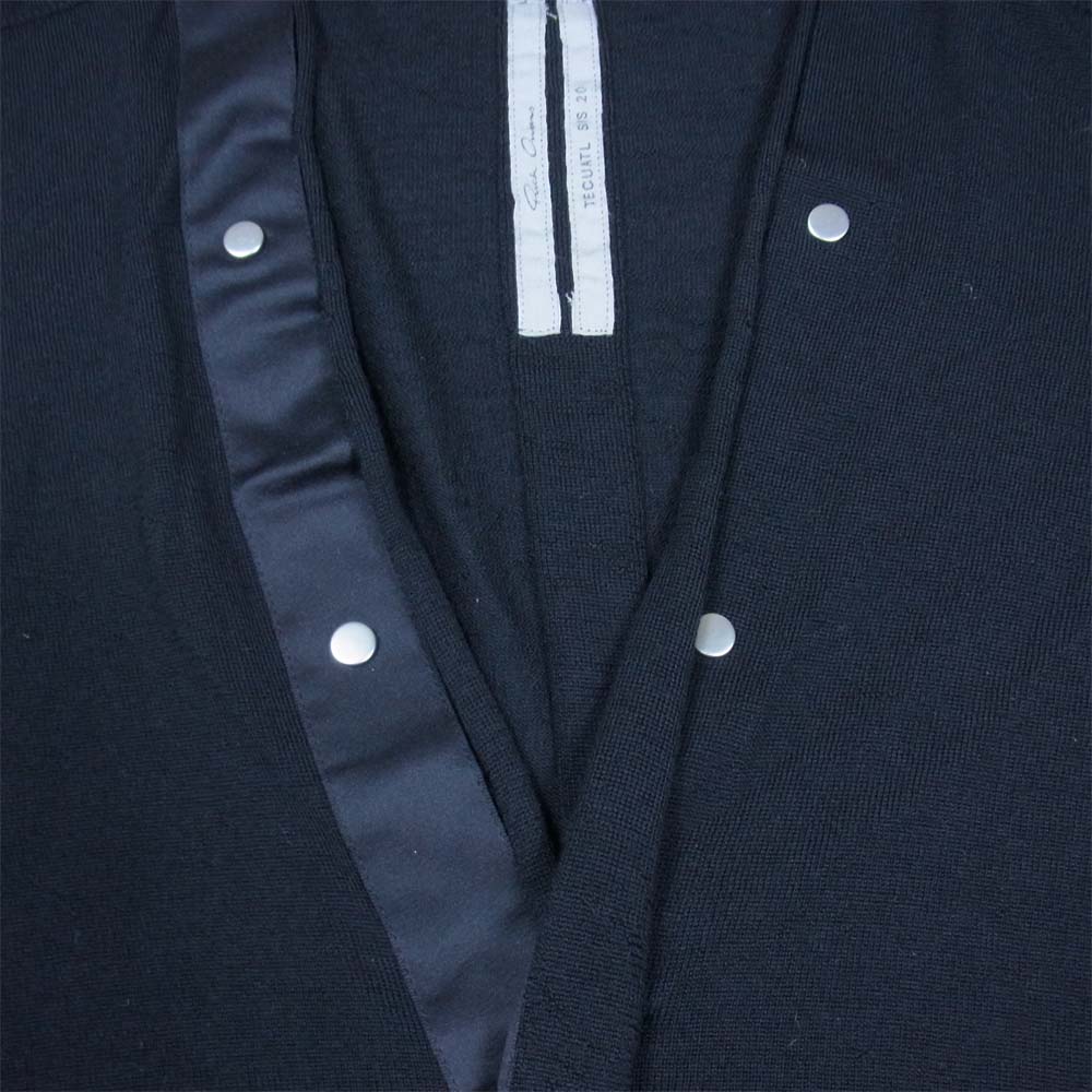 Rick Owens リックオウエンス RU20S7631-M LS V NECK SNAP CARDIGAN スナップ カーディガン ブラック系 XXL【中古】