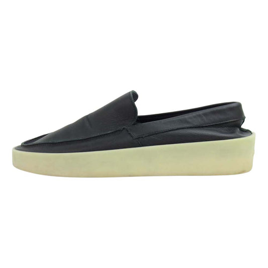 FEAR OF GOD フィアオブゴッド レザー スリッポン ブラック系 43【美品】【中古】